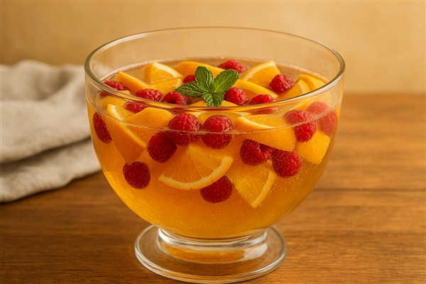 Festtagsbowle mit Sekt – fruchtig, prickelnd und ideal für Silvester