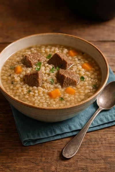 Graupensuppe aus Kochiste oder Slowcooker