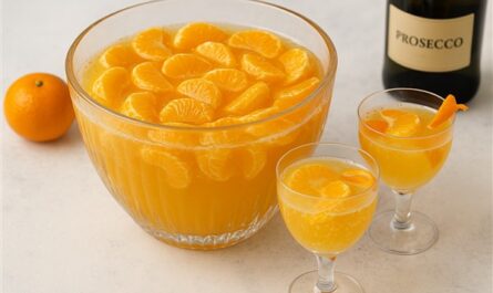 Orangen Prosecco Bowle – fruchtig, spritzig und ideal für festliche Anlässe