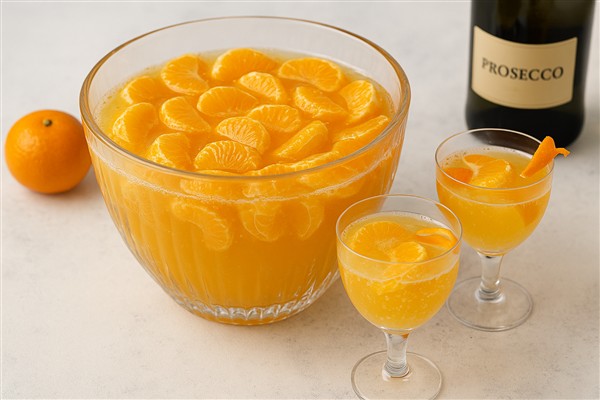 Orangen Prosecco Bowle – fruchtig, spritzig und ideal für festliche Anlässe