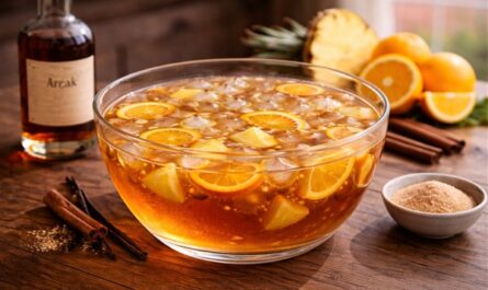 Punschbowle – klassisches Rezept mit Gewürzen und Arrak