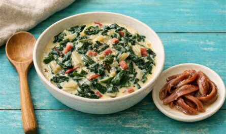 Mangold mit Speck und Sardellen - Cremiges Sommergemüse nach alter Küche