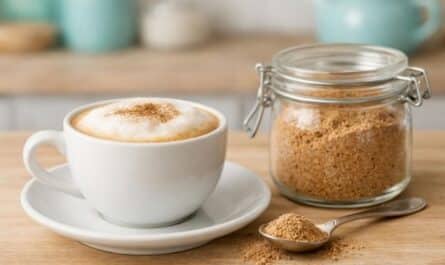 Low-Carb Cappuccino-Pulver selber machen – einfach mit Wasser aufgießen