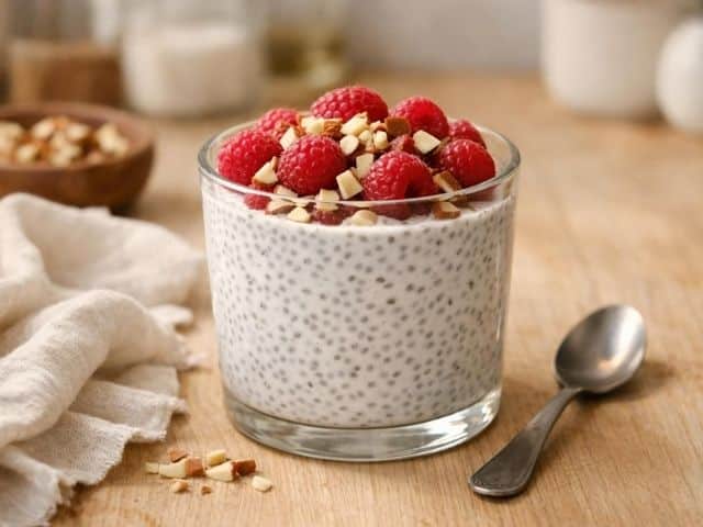 Chiapudding ohne Zucker – Low Carb Frühstück zum Vorbereiten