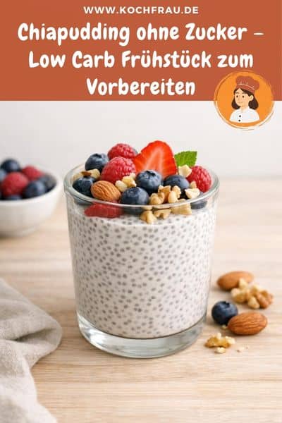 Chiapudding ohne Zucker – Low Carb Frühstück zum Vorbereiten