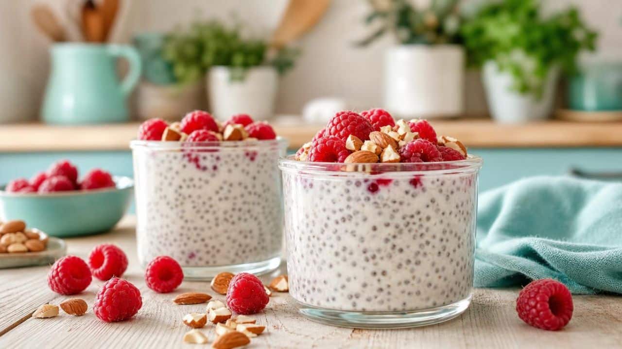 Kefir Chiapudding ohne Zucker – frischer Start im Glas