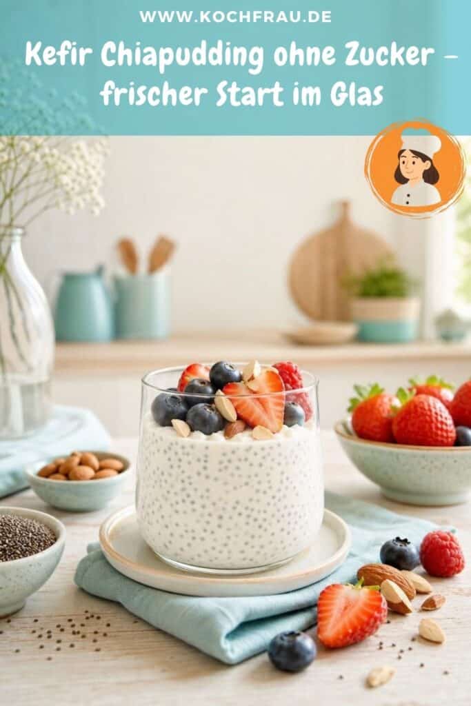 Kefir Chiapudding ohne Zucker – frischer Start im Glas