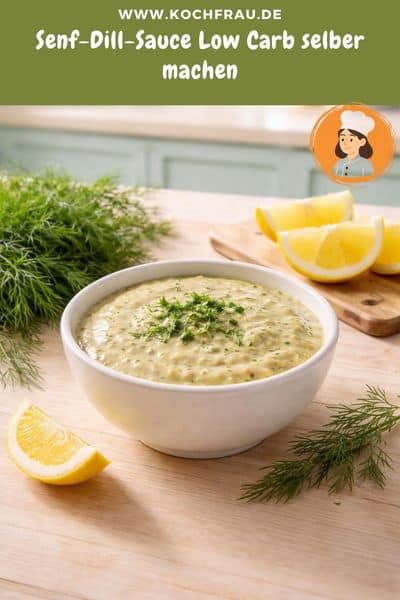 Senf-Dill-Sauce Low Carb selber machen