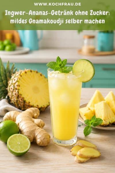 Ingwer-Ananas-Getränk ohne Zucker: mildes Gnamakoudji selber machen