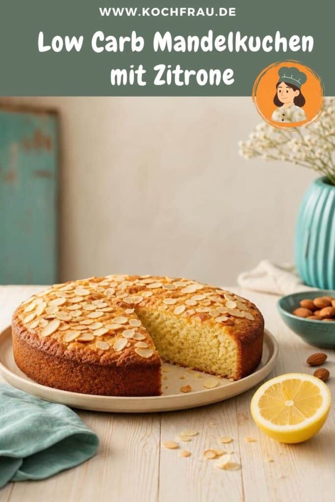 Low Carb Mandelkuchen mit Zitrone