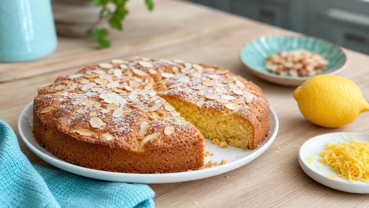 Low Carb Mandelkuchen mit Zitrone