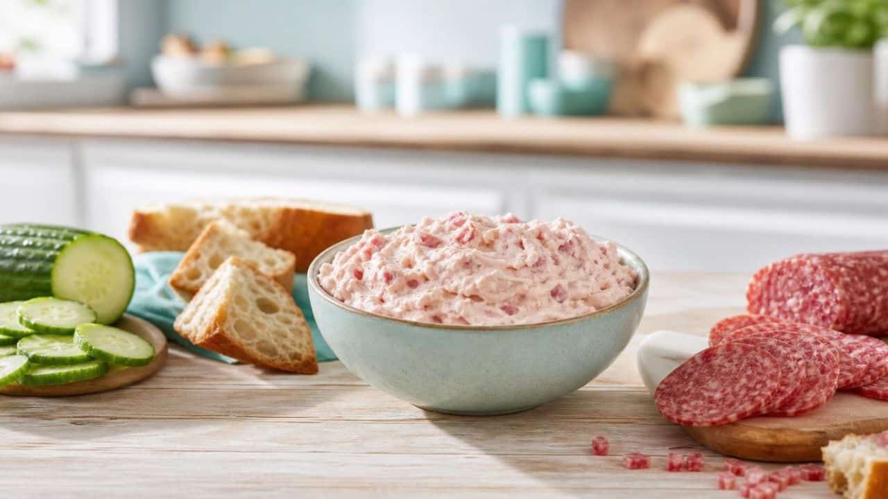 Salami Frischkäse Aufstrich mit PICK Salami – schneller Brotaufstrich ohne Kochen