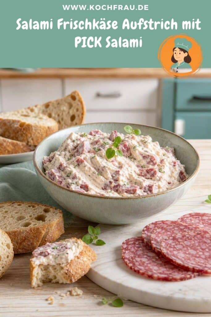 Salami Frischkäse Aufstrich mit PICK Salami – schneller Brotaufstrich ohne Kochen